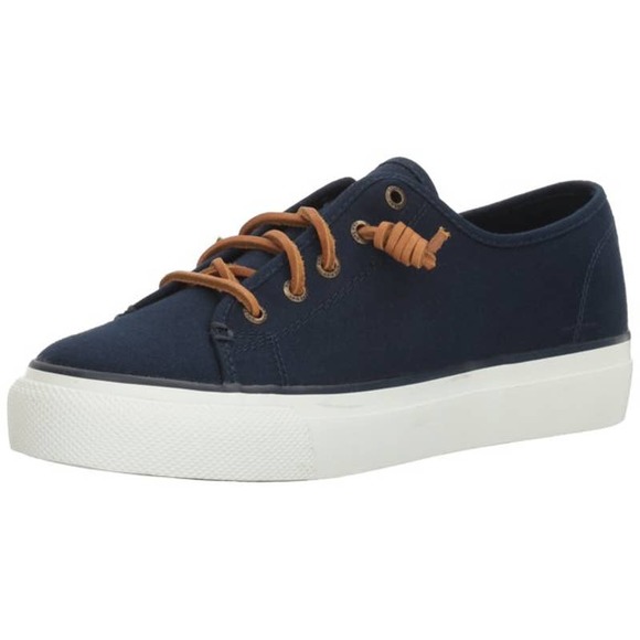 Sperry Top Sider Crest Vibe Canvas Sneakers Navy Women's Size 5M - Picture 8 of 8